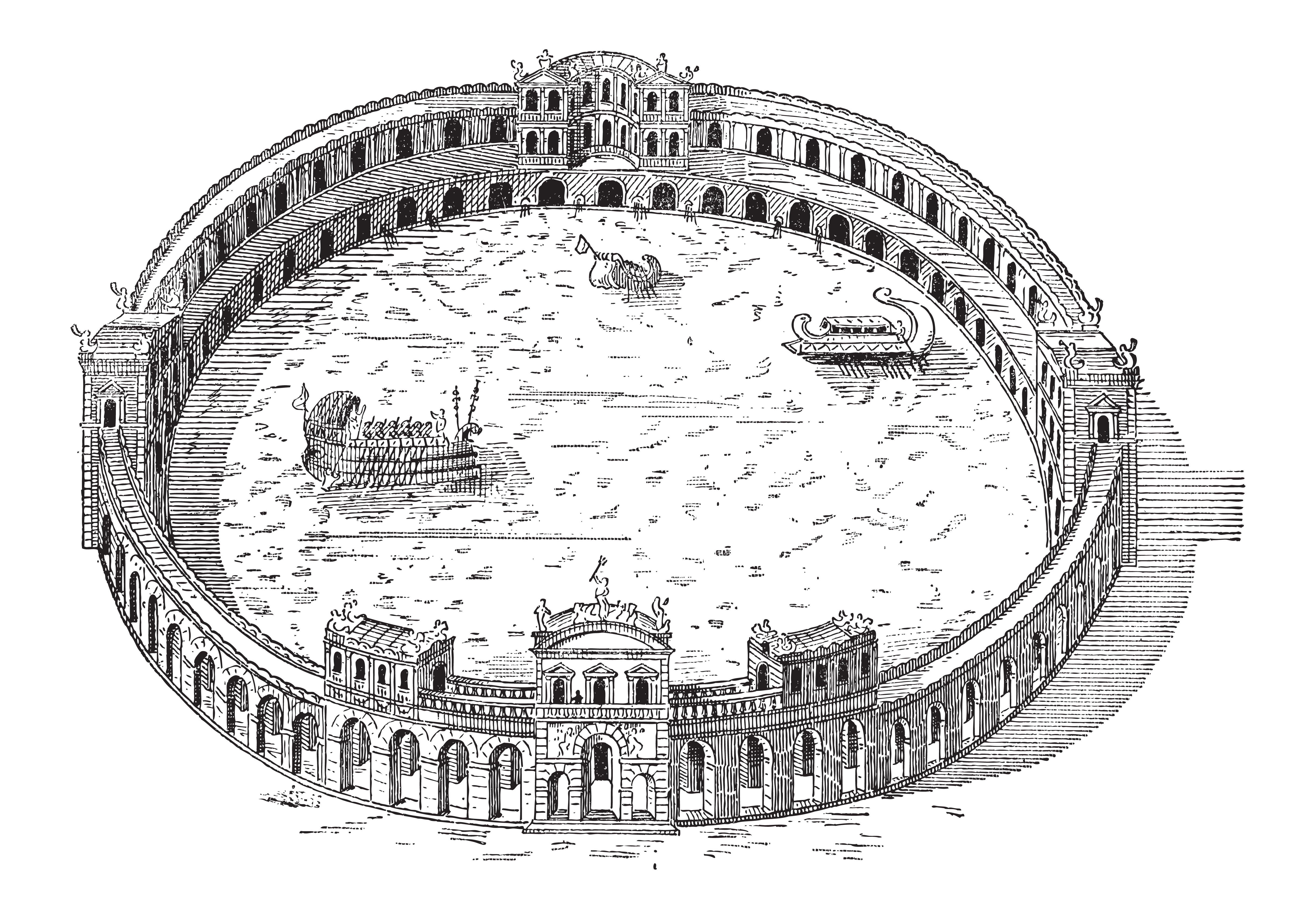 Навмахия в Колизее древнего Рима